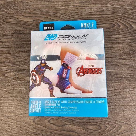 ANKEL SLEEVE WITH COMPRESSION FIGURE 8 STRAPS - Picture 1 of 7